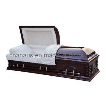US Style cercueil bois merisier solide (6050502)